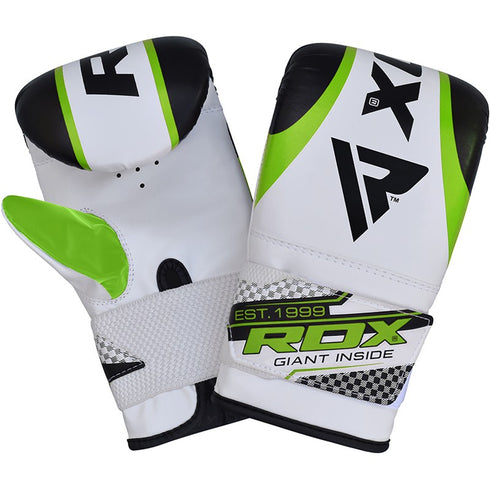 RDX UNFILLED GREEN PUNCH BAG & PUNCH MITTS SET-8